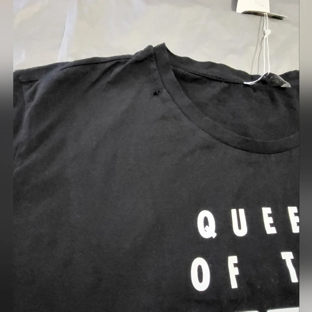 Zara Black and White Graphic Tee - Picture 3 of 4